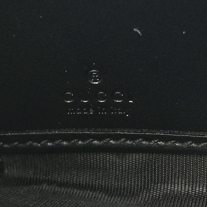 Gucci Calfskin Matelasse GG Marmont Zip Around Wallet Black 6 of 7