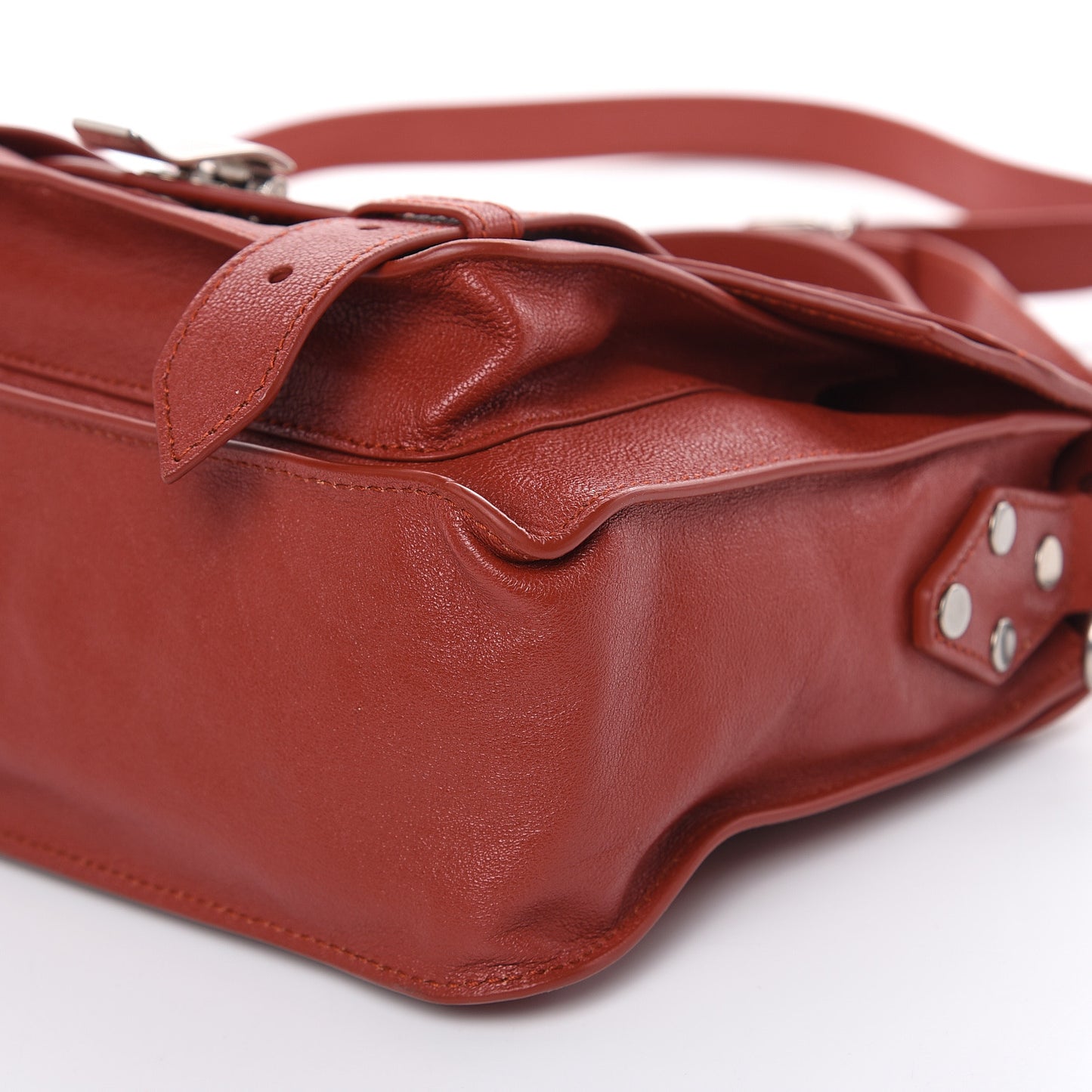 Lambskin Tiny PS1 Satchel Mandarin Red