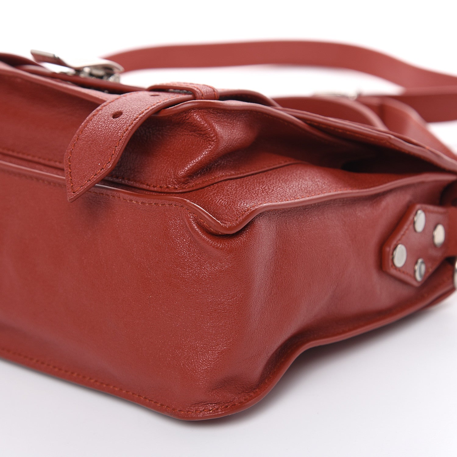 Proenza Schouler Lambskin Tiny PS1 Satchel Mandarin Red 8 of 8