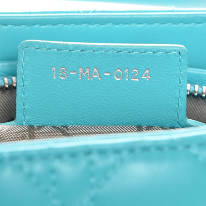Christian Dior Lambskin Cannage Medium Lady Dior Turquoise 8 of 8