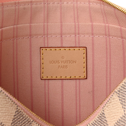 Louis Vuitton Damier Azur Neverfull MM GM Pochette Rose Ballerine 6 of 11