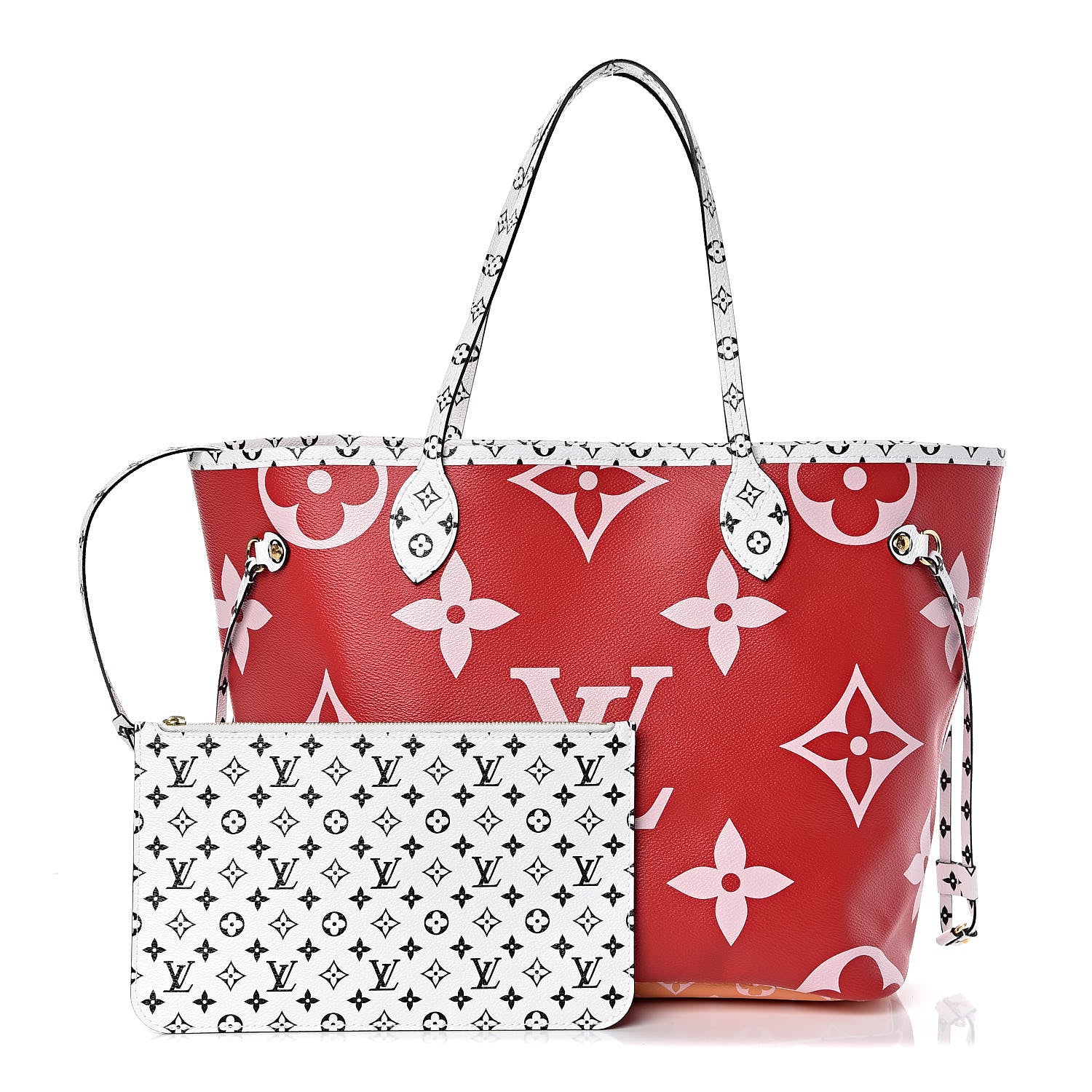 Louis Vuitton Monogram Giant Neverfull MM Rouge 1 of 10
