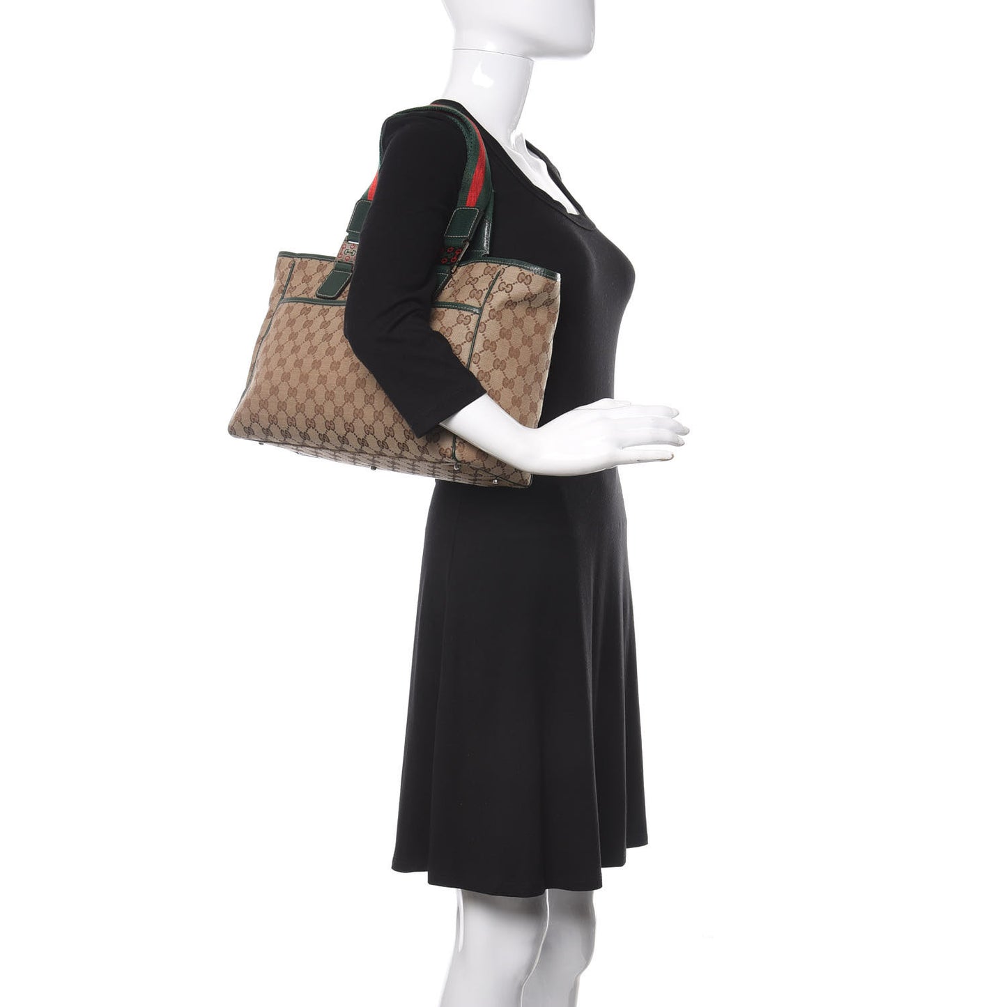 GG Monogram Pop Tote Green