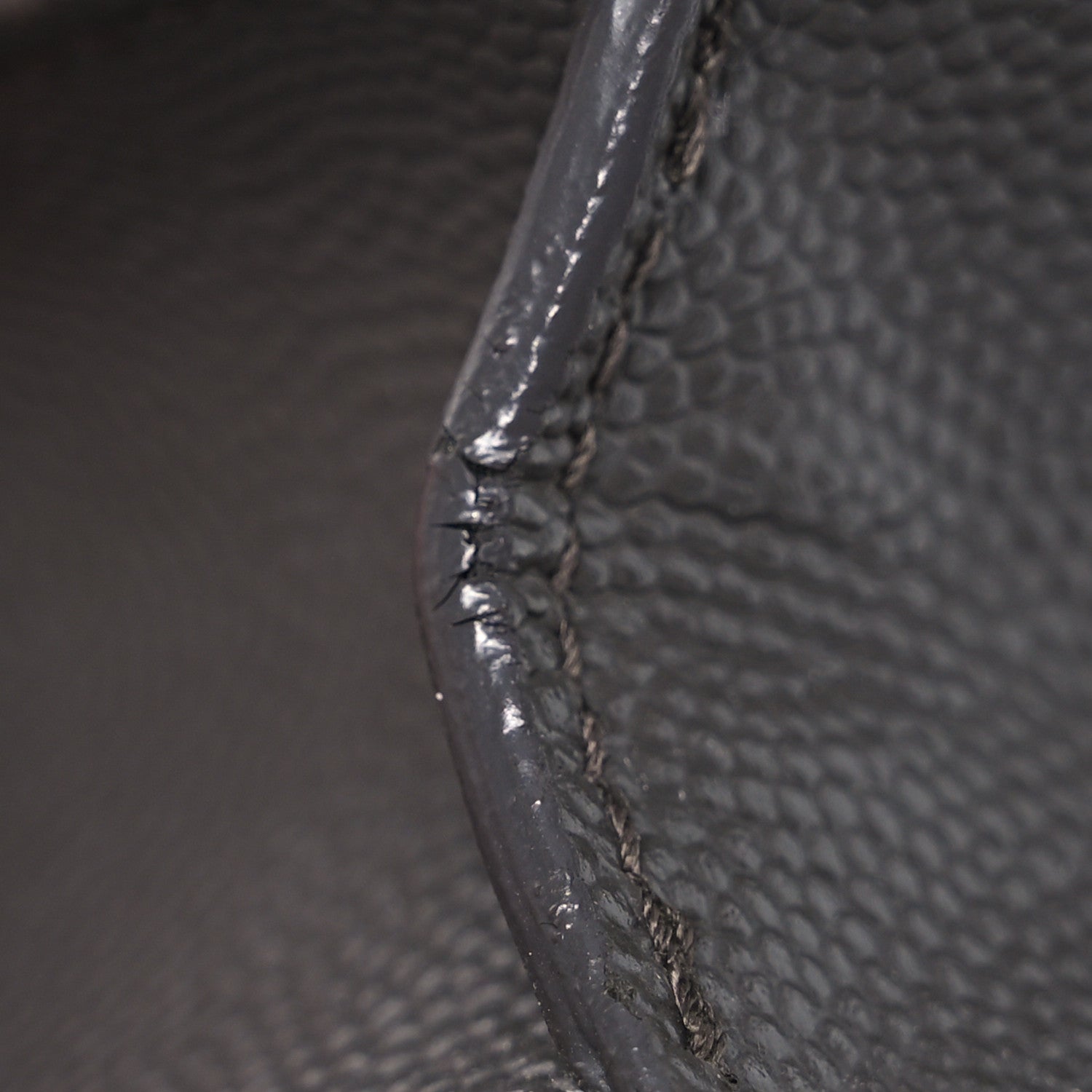 Saint Laurent Grain De Poudre Matelasse Chevron Monogram Envelope Chain Wallet Coal 15 of 17