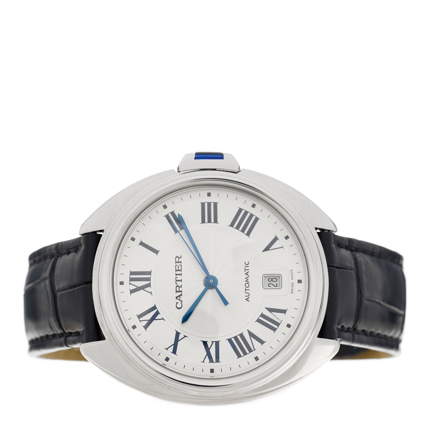 Stainless Steel Alligator 40mm Cle De Cartier Automatic Watch
