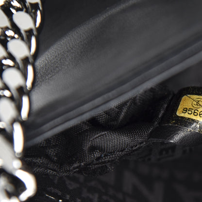 Chanel Calfskin Chain Stitch Clutch Black 9 of 10
