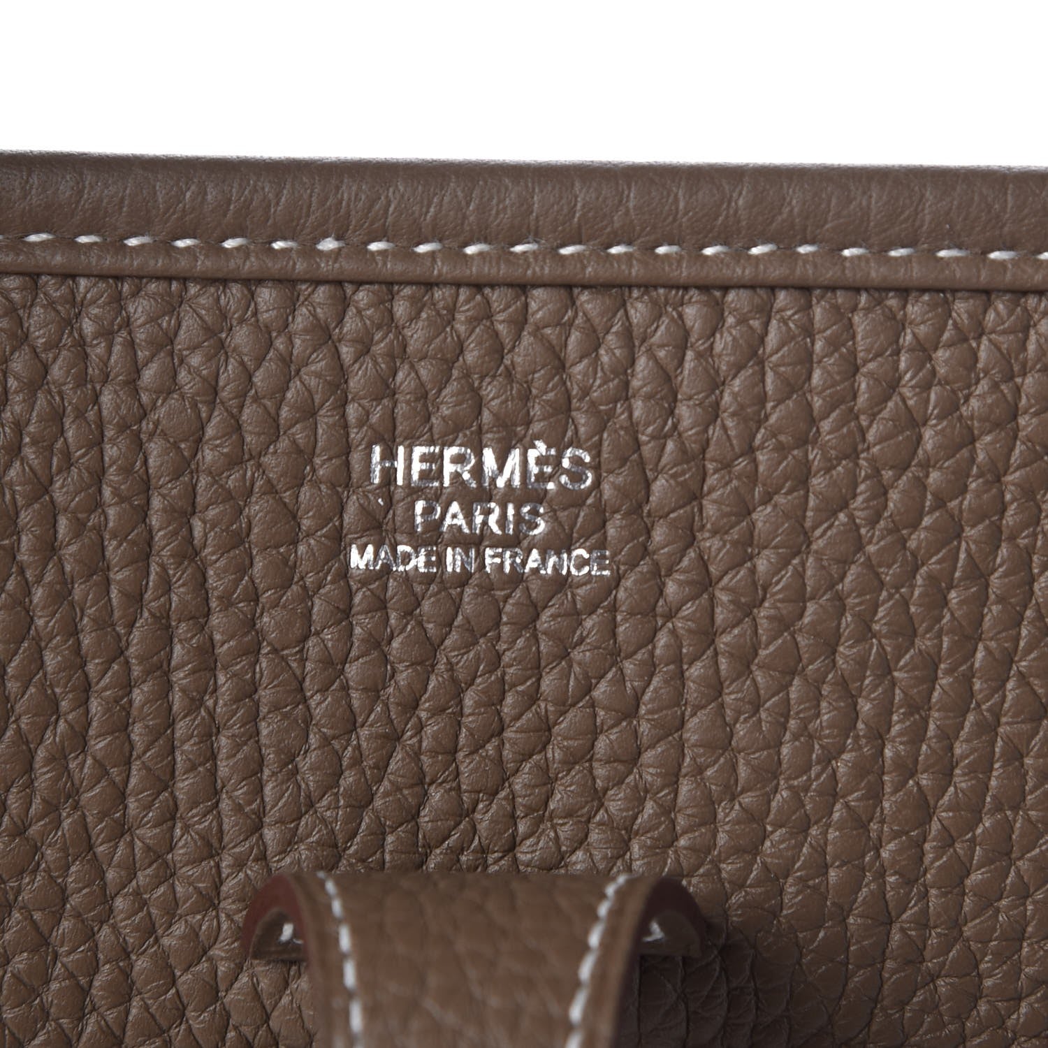 Hermes Taurillon Clemence Evelyne III PM Etoupe 6 of 8