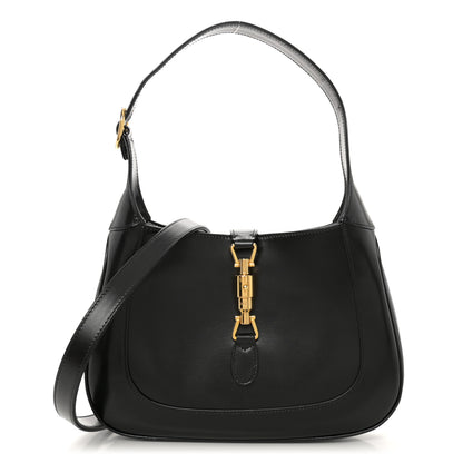 Gucci Boarded Dyana Lux Calfskin Small Jackie 1961 Hobo Black 1 of 13
