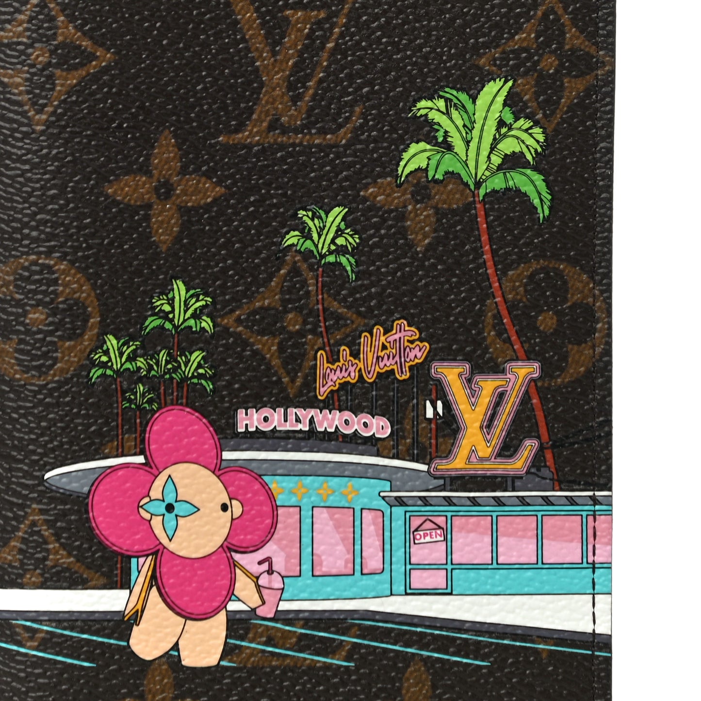 Monogram 2021 Christmas Animation Hollywood Passport Cover Fuchsia