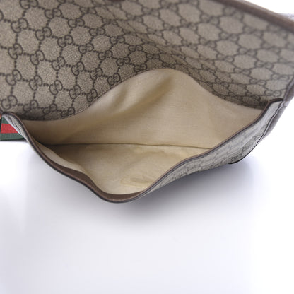 Gucci GG Supreme Monogram Web Neo Vintage Double Flap Messenger Bag Beige New Acero 4 of 12