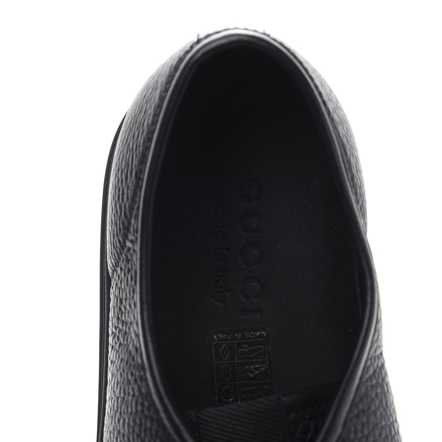Gucci Nappa Mens Low Top Sneakers 9 Black 5 of 8