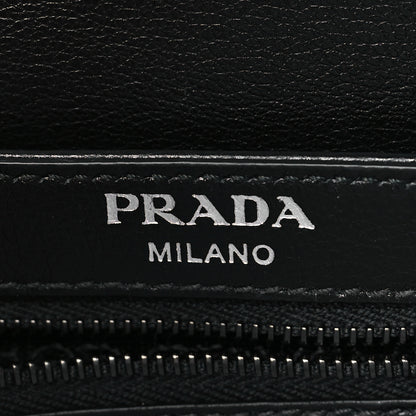 Prada Vitello Studded Crossbody White Black 6 of 8