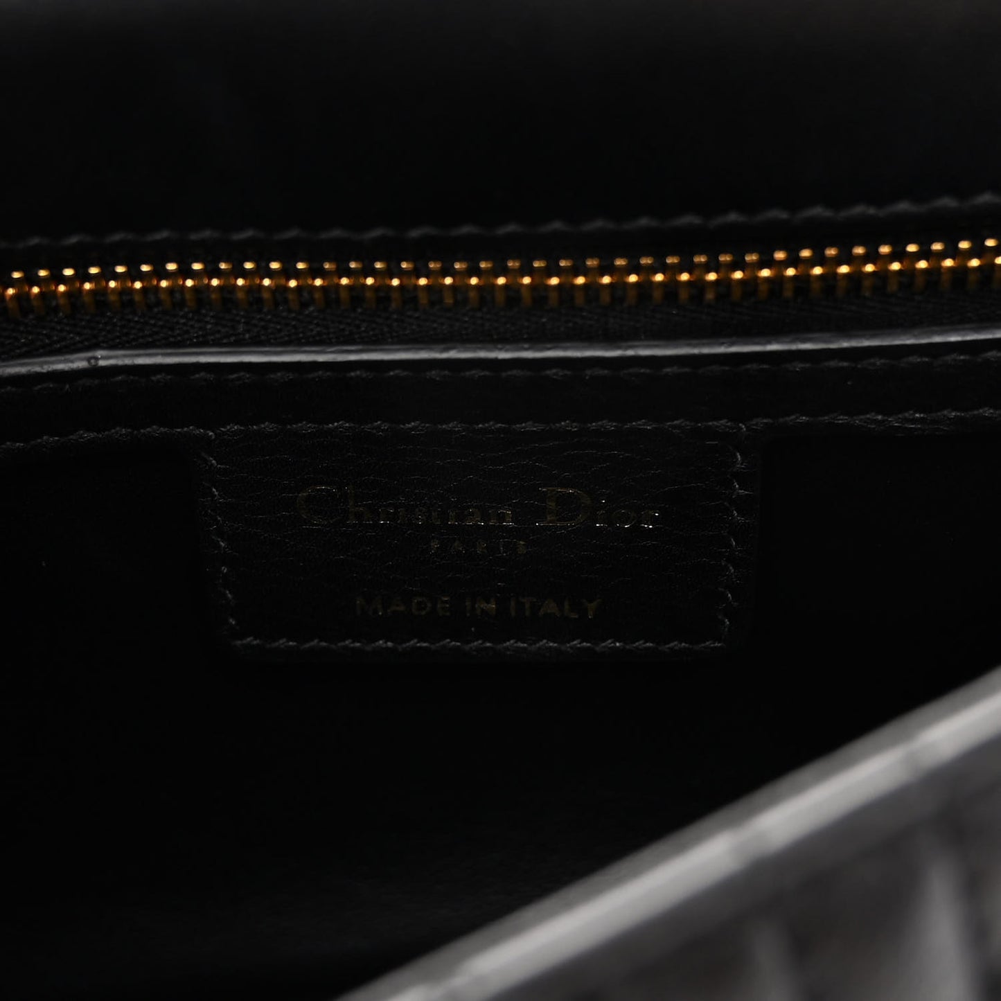 Calfskin Cannage Small Caro Bag Black