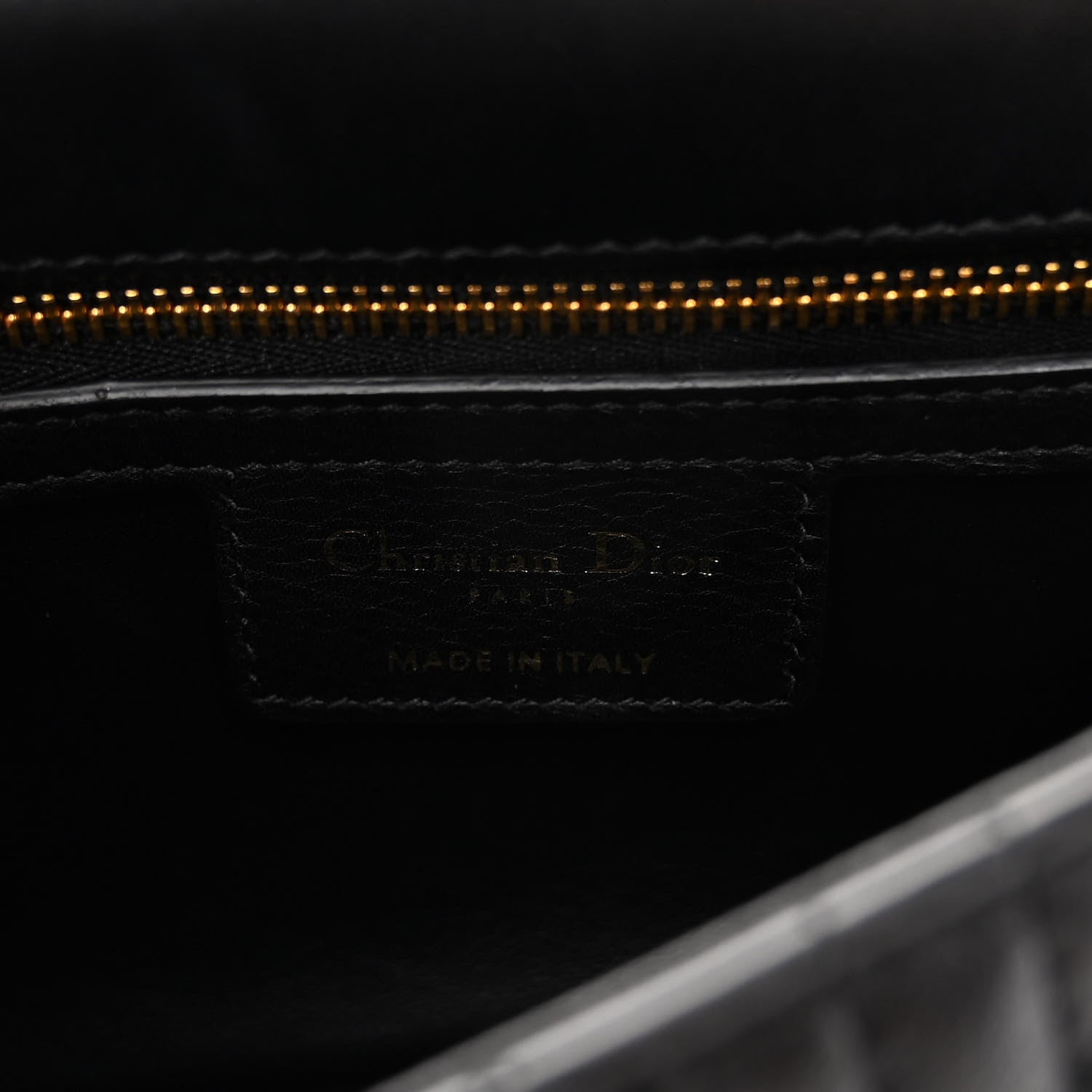 Christian Dior Calfskin Cannage Small Caro Bag Black 6 of 10