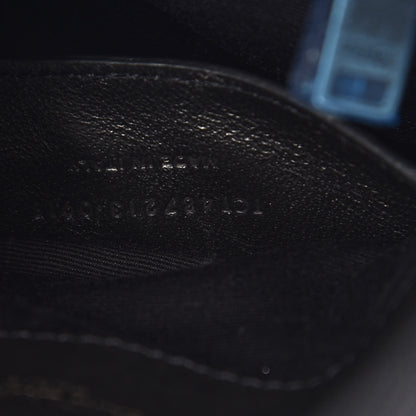 Saint Laurent Sheepskin Matelasse Chevron Monogram Medium College Bag Black 6 of 9