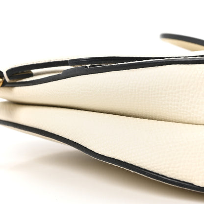 Christian Dior Grained Calfskin Mini Saddle Bag White 9 of 9