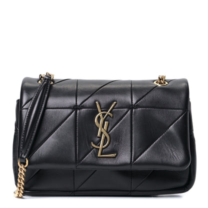 Saint Laurent Lambskin Patchwork Monogram Small Jamie Black 1 of 5
