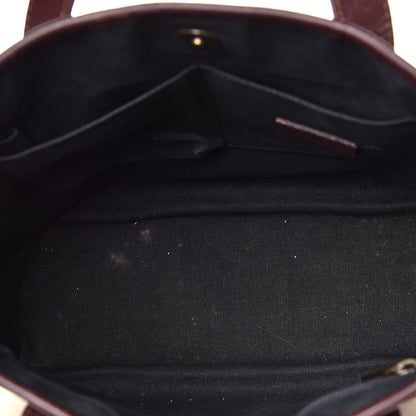 Burberry Haymarket Check Studded Large Tote Chocolate 9 of 19