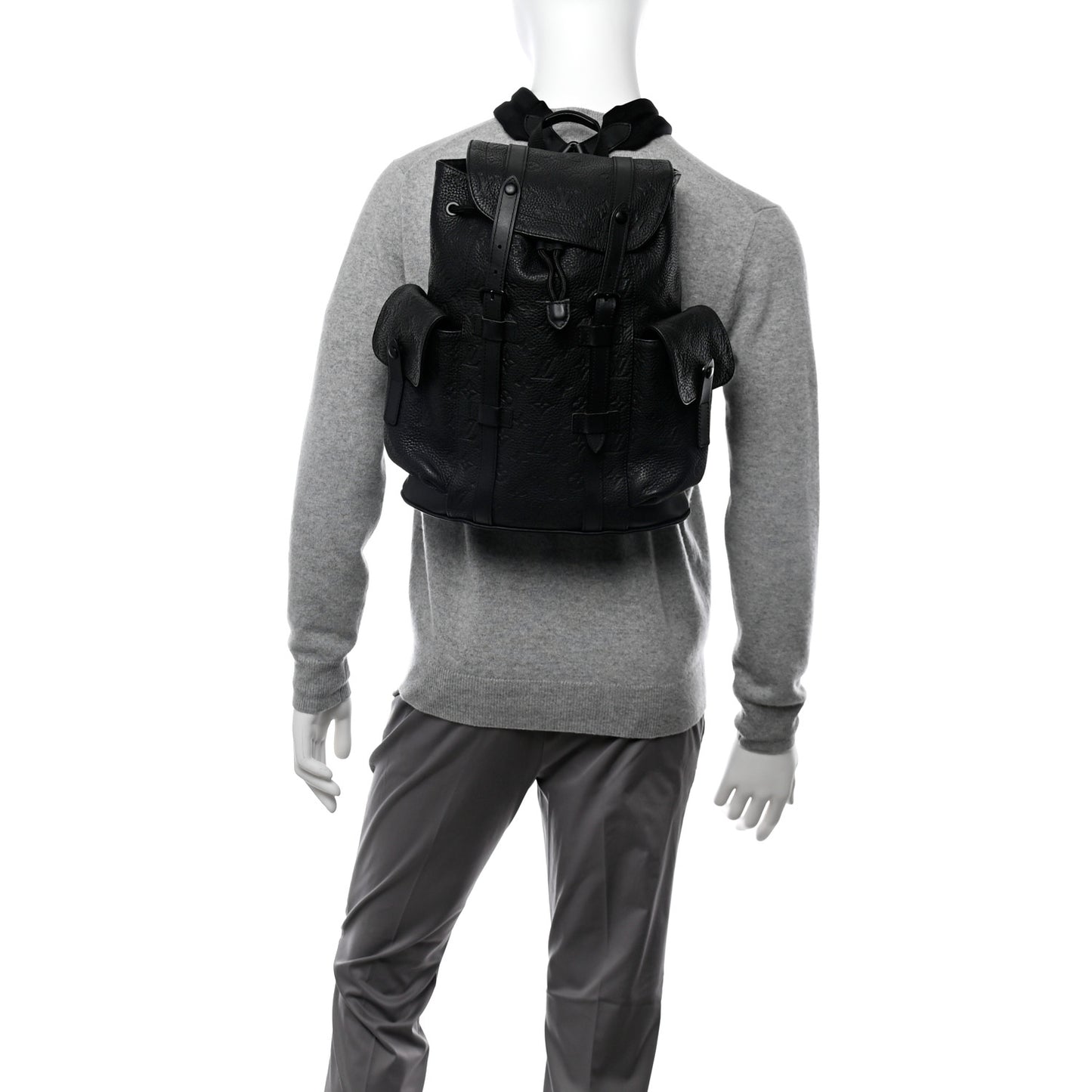 Taurillon Monogram Christopher PM Backpack Black