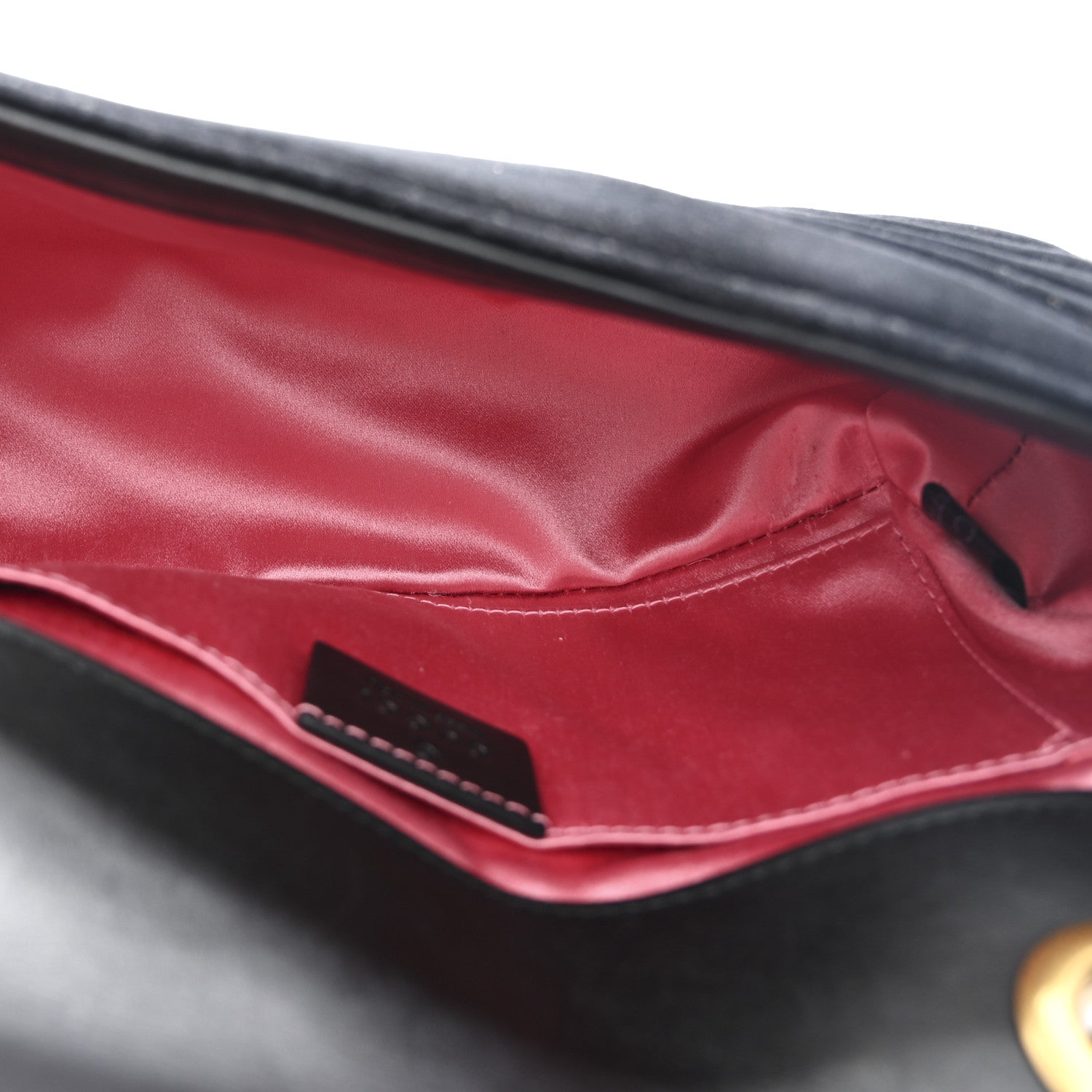 Gucci Velvet Matelasse Mini GG Marmont Shoulder Bag Black 5 of 11