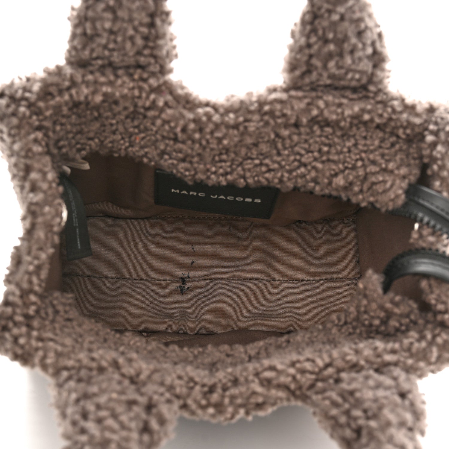 Marc Jacobs Polyester Cotton Mini The Teddy Traveler Tote Bag Grey 5 of 12