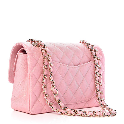 Chanel Iridescent Caviar Quilted Small Double Flap Pink 3 of 11