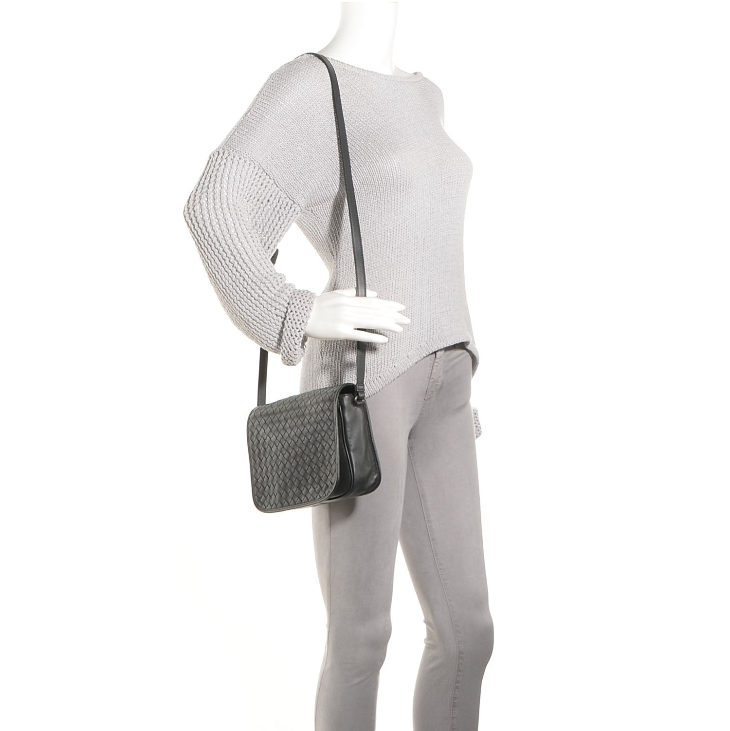 Bottega Veneta Nappa Intrecciato Messenger Bag Ardoise 2 of 8