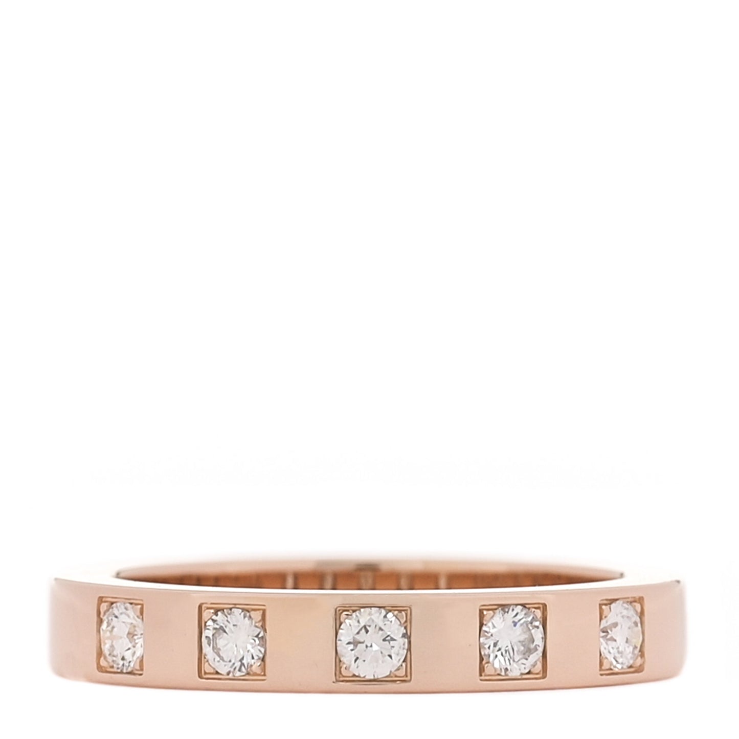 18K Rose Gold Diamond Marry Me Band Ring 48 4.5