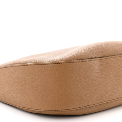 Prada Vitello Daino Soft Large Zippered Messenger Hobo Caramel 9 of 11