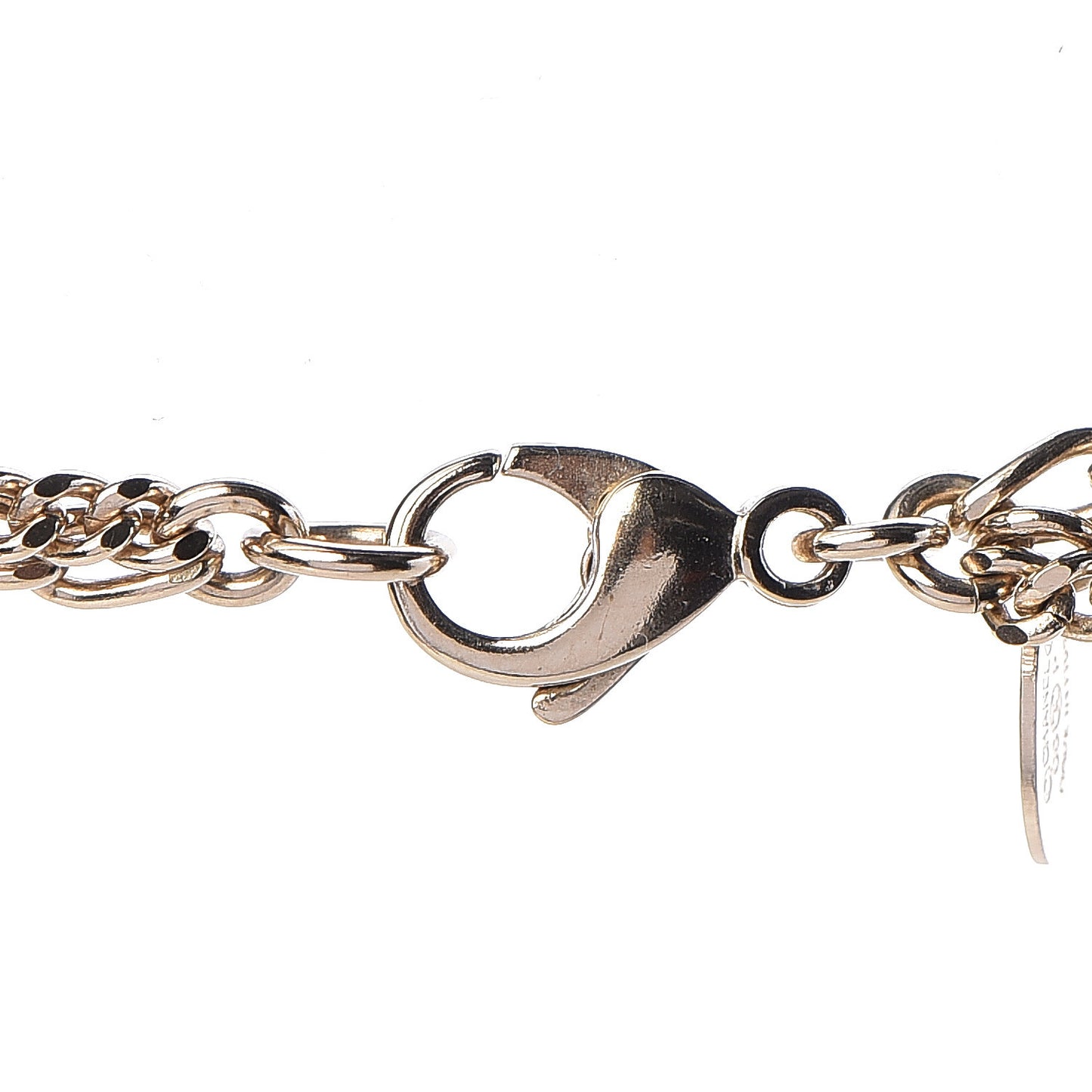 Double Chain CC Necklace Gold