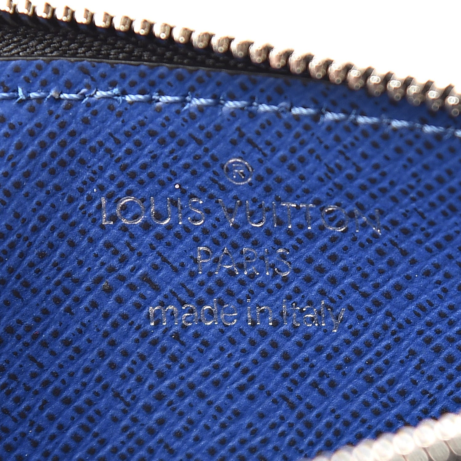 Louis Vuitton Monogram Taiga Coin Card Holder Cobalt 6 of 8