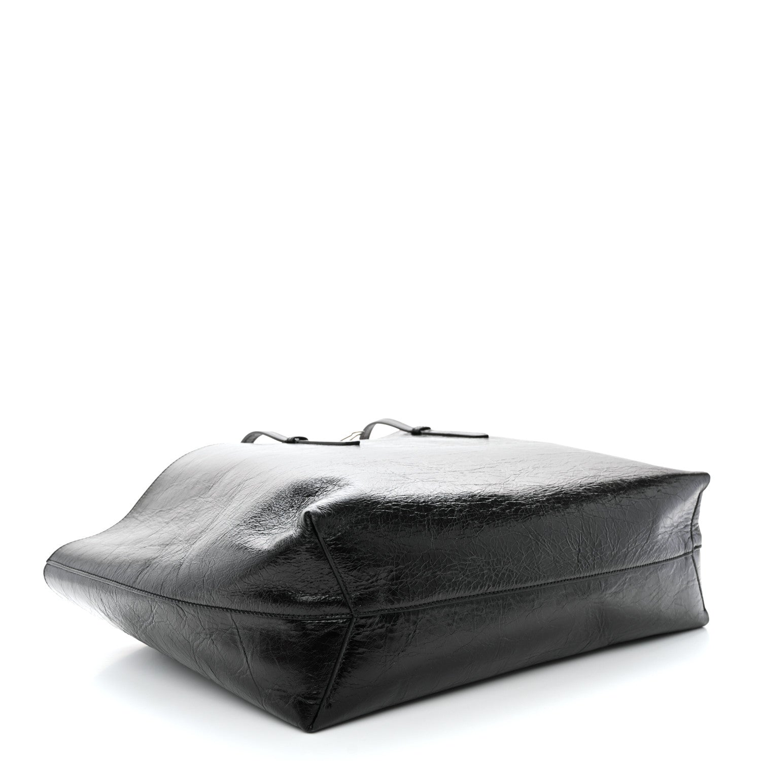 Off-White Calfskin Binder Shopper Tote Black 4 of 10