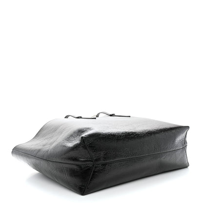 Off-White Calfskin Binder Shopper Tote Black 4 of 10