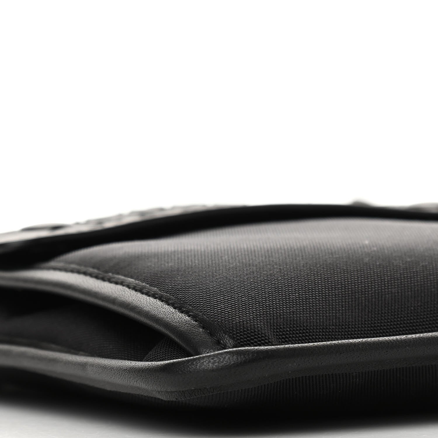 Bottega Veneta Nappa Intrecciato Nylon High Tech Crossbody Pouch Black 9 of 10