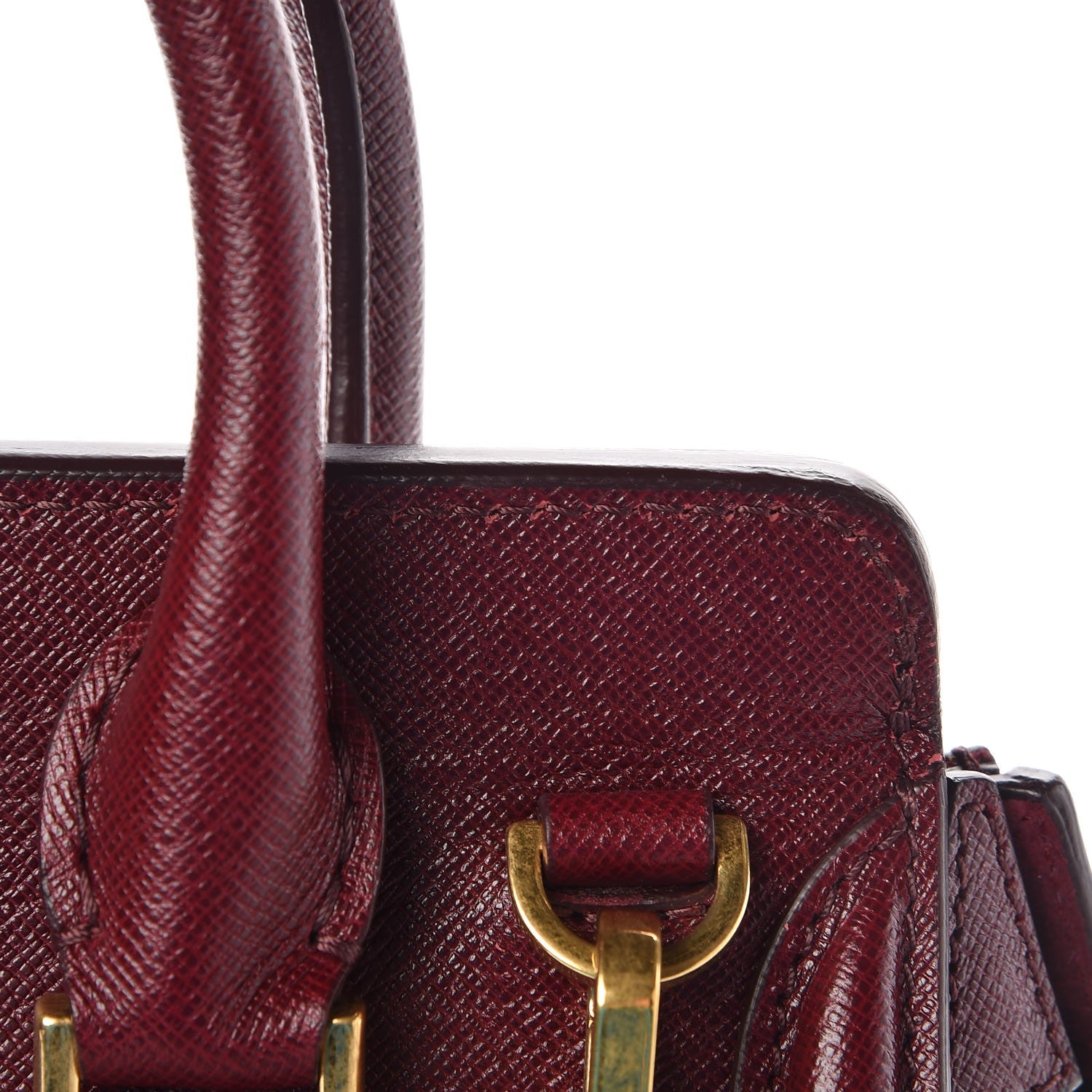 Alexander McQueen Calfskin Small Heroine Burgundy 16 of 17