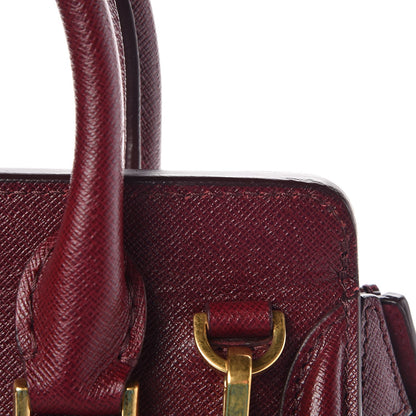 Alexander McQueen Calfskin Small Heroine Burgundy 16 of 17