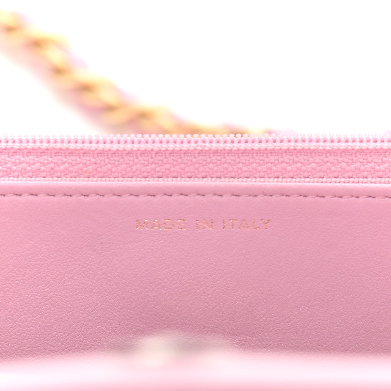 Chanel Lambskin Quilted Chanel 19 Wallet On Chain WOC Dark Pink 9 of 12