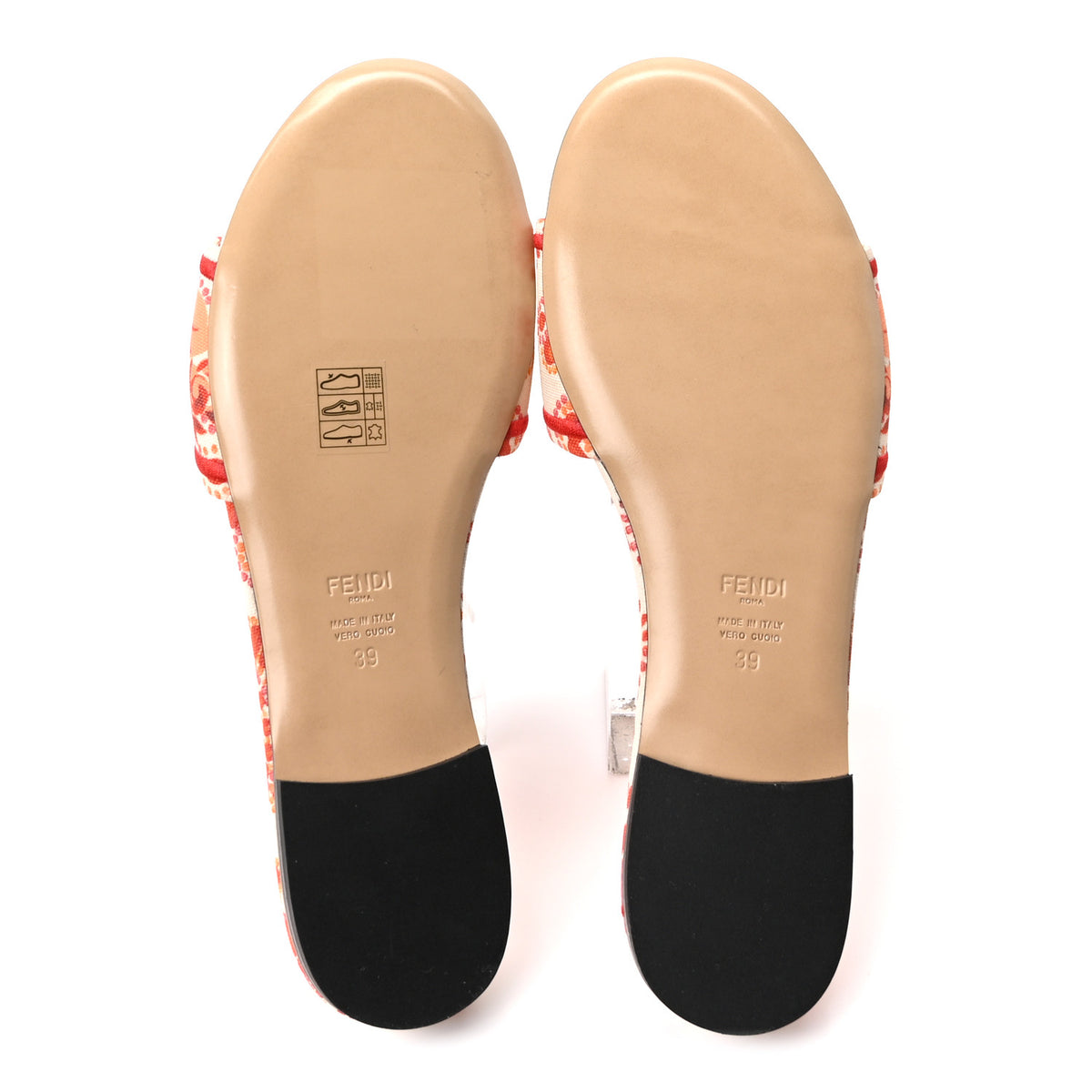 Canvas Bandana Logo Embroidered Flat Slide Sandals 39 Lava Dark Lava