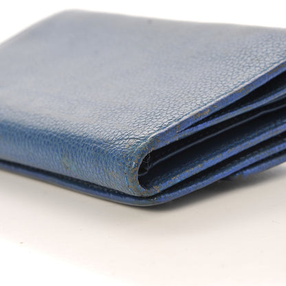 MCM Calfskin Studded Compact Wallet Blue 11 of 19