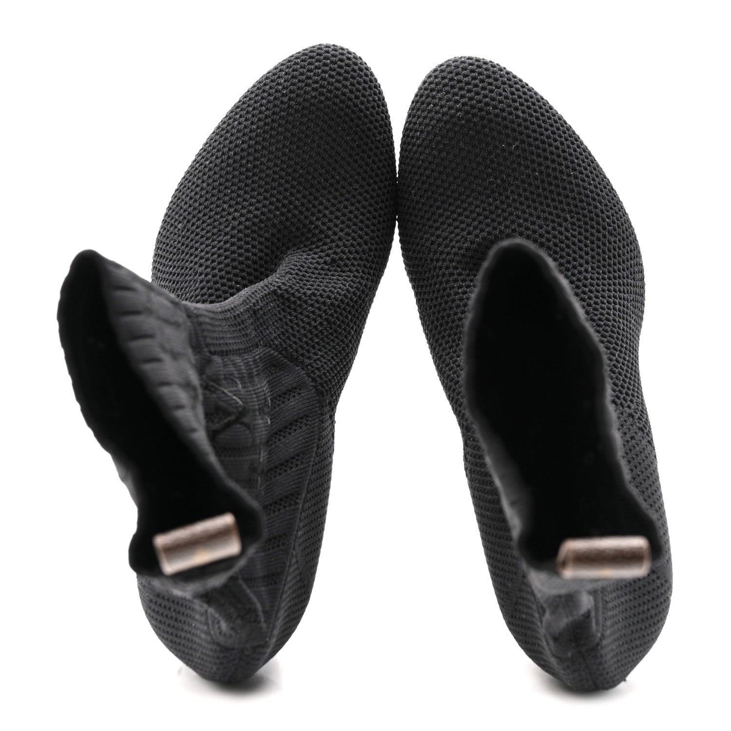 Louis Vuitton Monogram Stretch Fabric Silhouette Ankle Boots 37 Black 2 of 12
