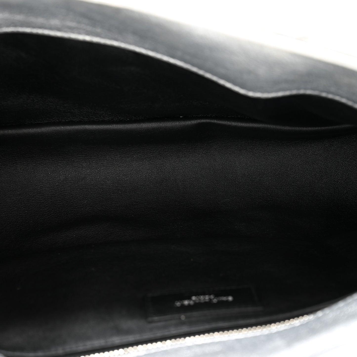 Metallic Lambskin Quilted Sade Puffer Envelope Clutch Argento