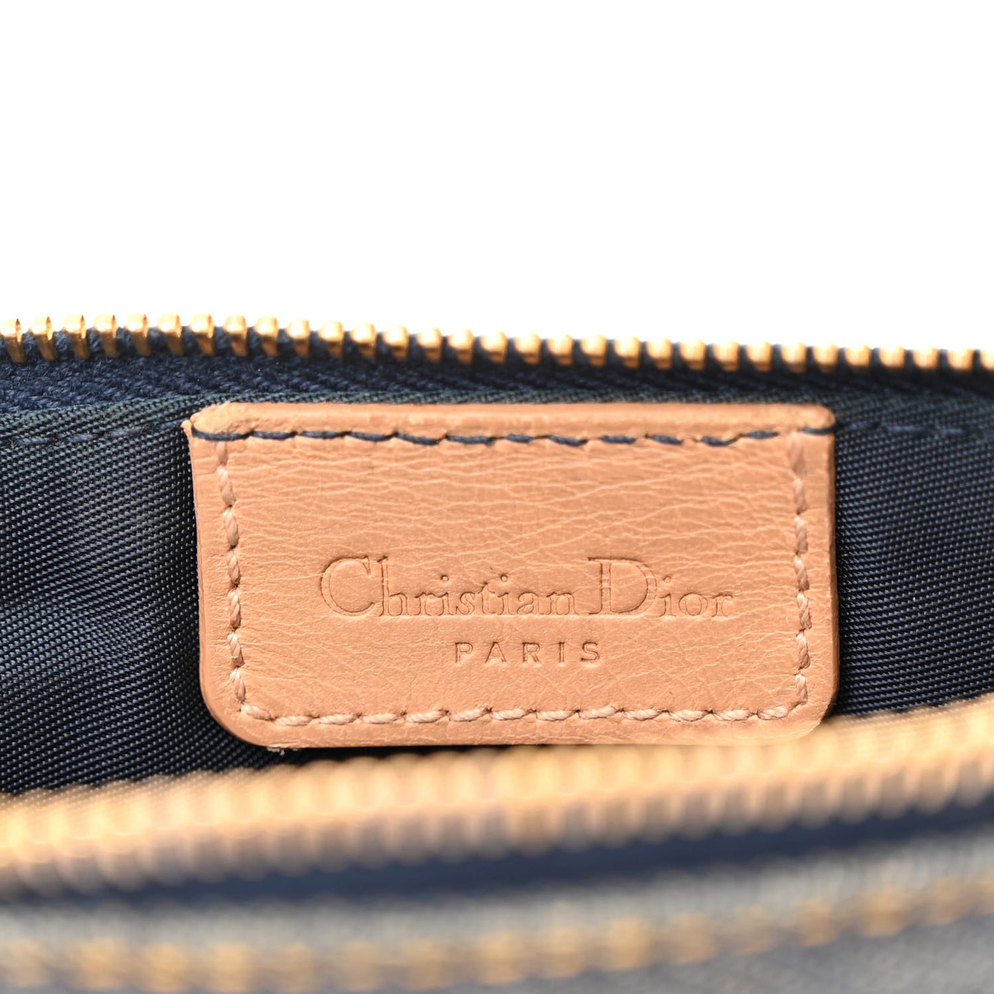 Denim Mini Saddle Pochette Navy