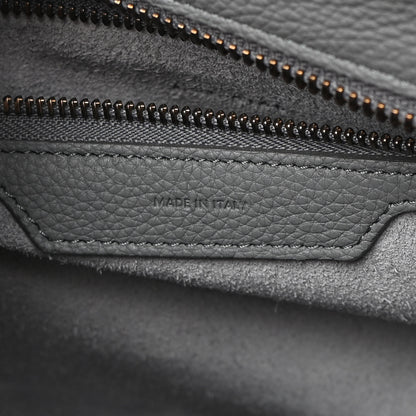 Celine Baby Drummed Calfskin Micro Luggage Kohl 7 of 12