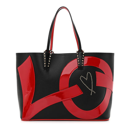 Christian Louboutin Calfskin Cabata Love Empire Paris Tote Black 1 of 12