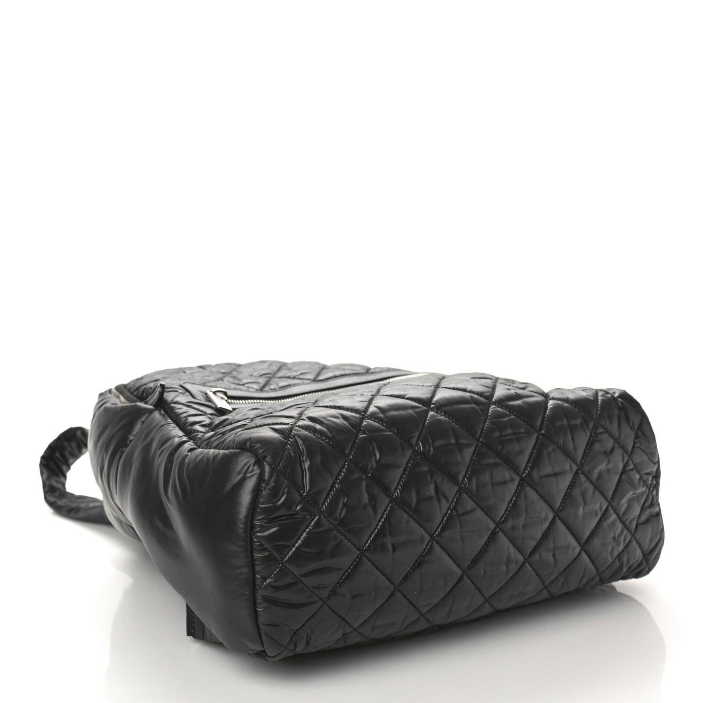 Nylon Quilted Coco Cocoon Backpack Black