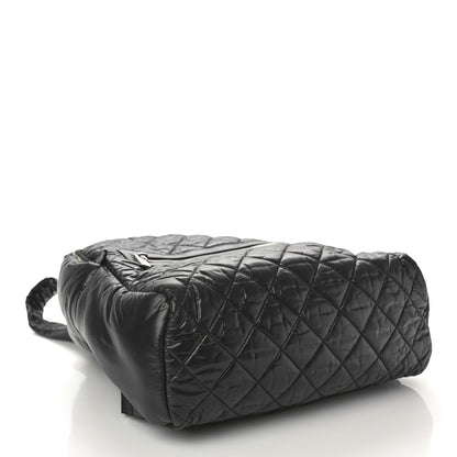 Chanel Nylon Quilted Coco Cocoon Backpack Black 4 of 10