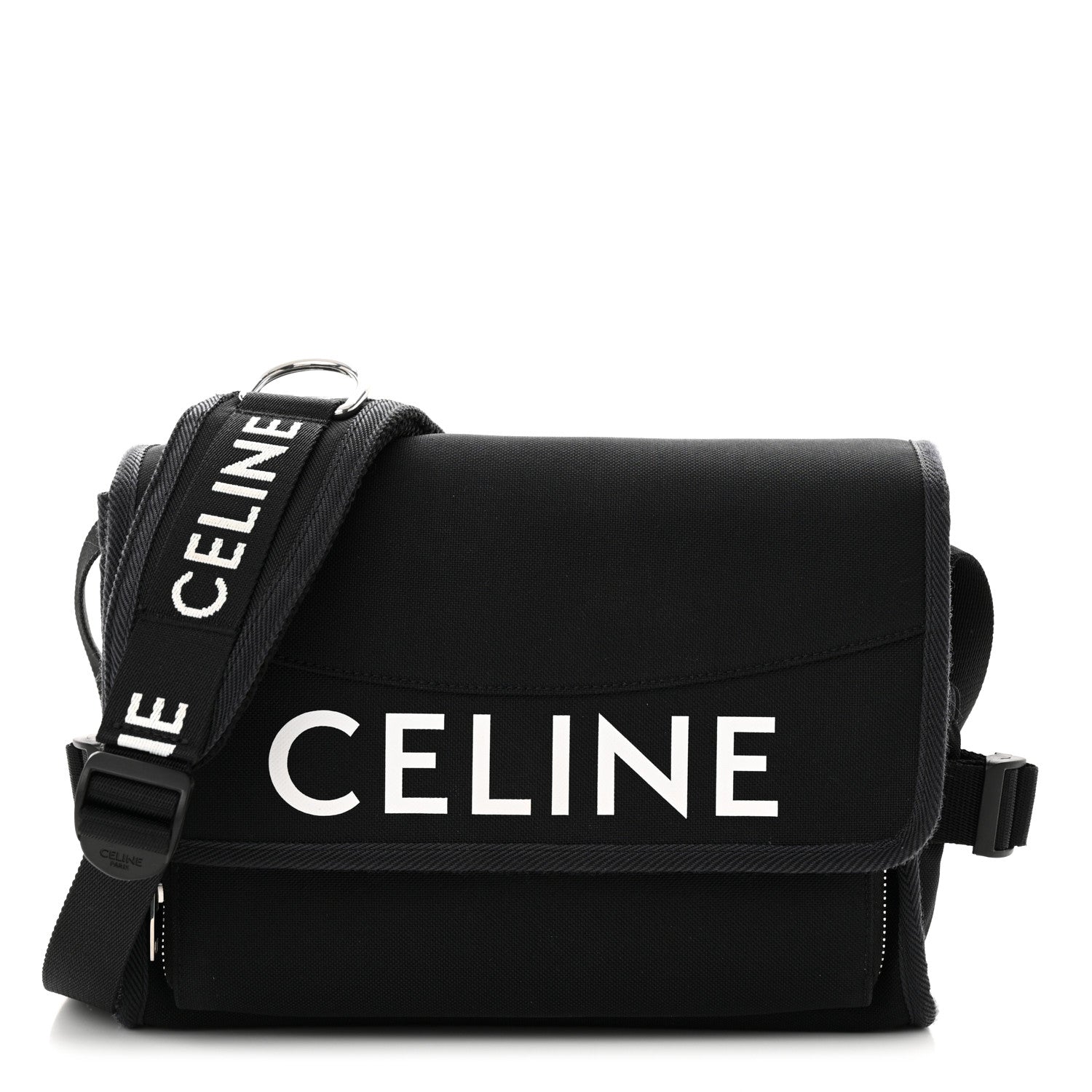 Celine Canvas Small Trekking Messenger Bag Black 1 of 14