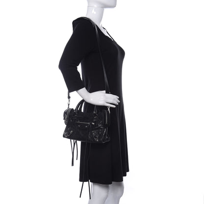 Balenciaga Agneau Classic Silver Hardware Mini City Black 2 of 9