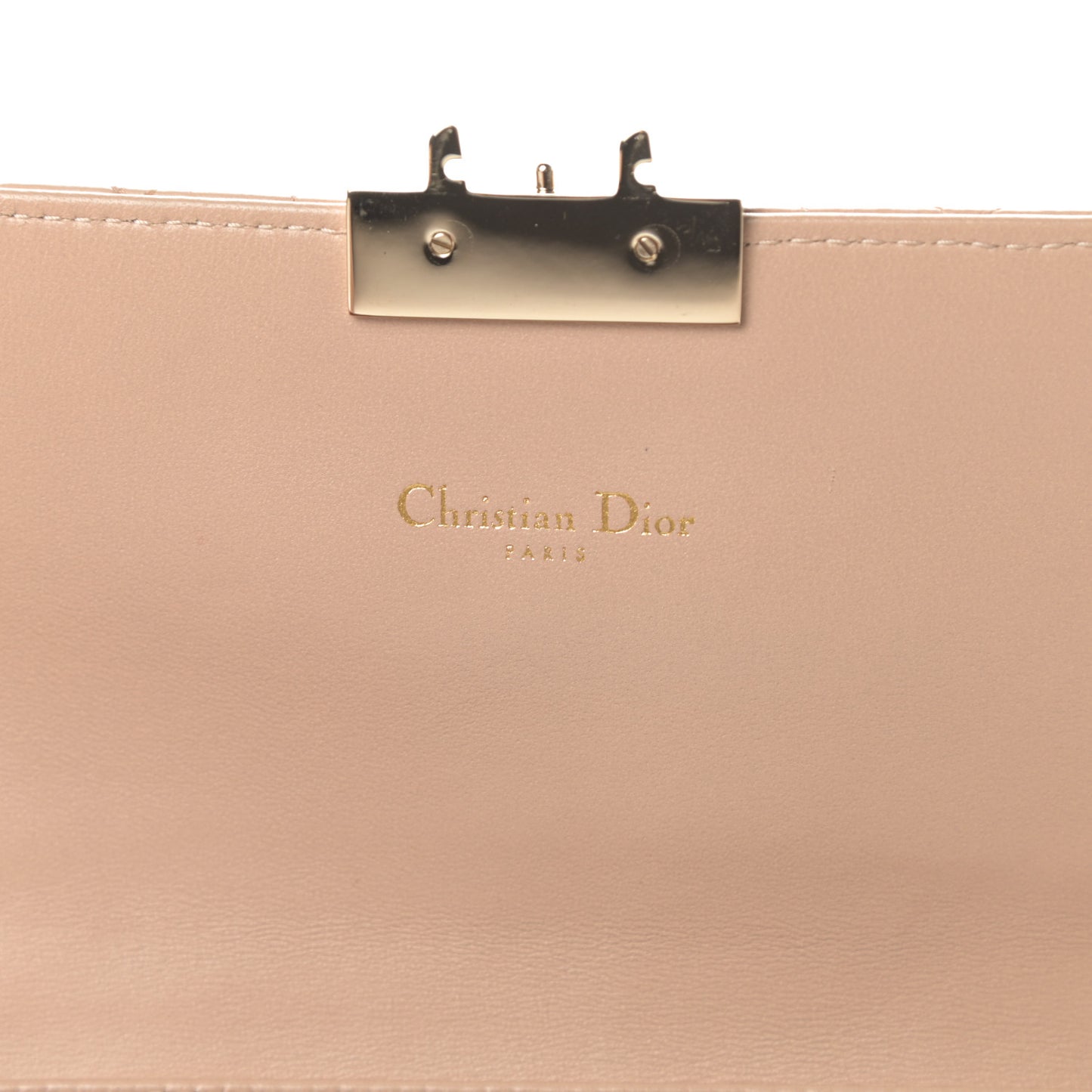 Lambskin Cannage Miss Dior Promenade Pouch Beige