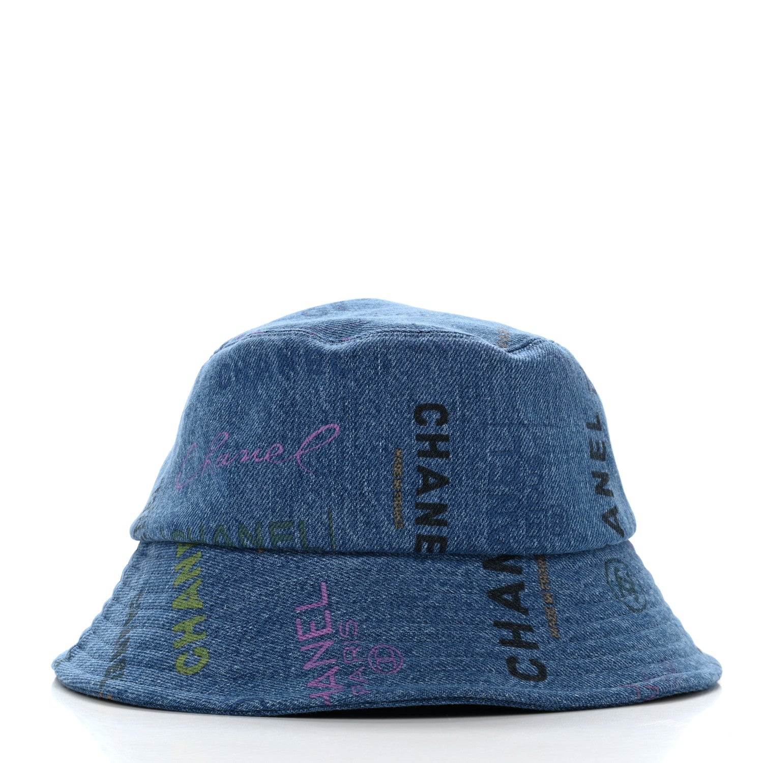 Chanel Denim Mood Cloche Bucket Hat S Blue 3 of 8